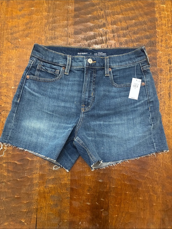 Old Navy Pants - Old Navy Blue Denim Frayed-Hem Women's Shorts